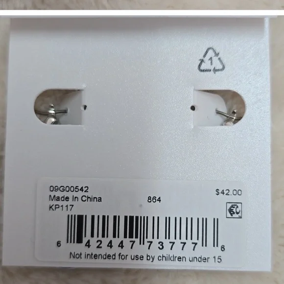 Karl Lagerfeld Silver Crystal Earrings - Picture 9 of 10